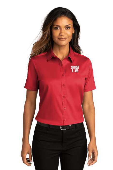 Port Authority Ladies Short Sleeve SuperPro React  Twill Shirt